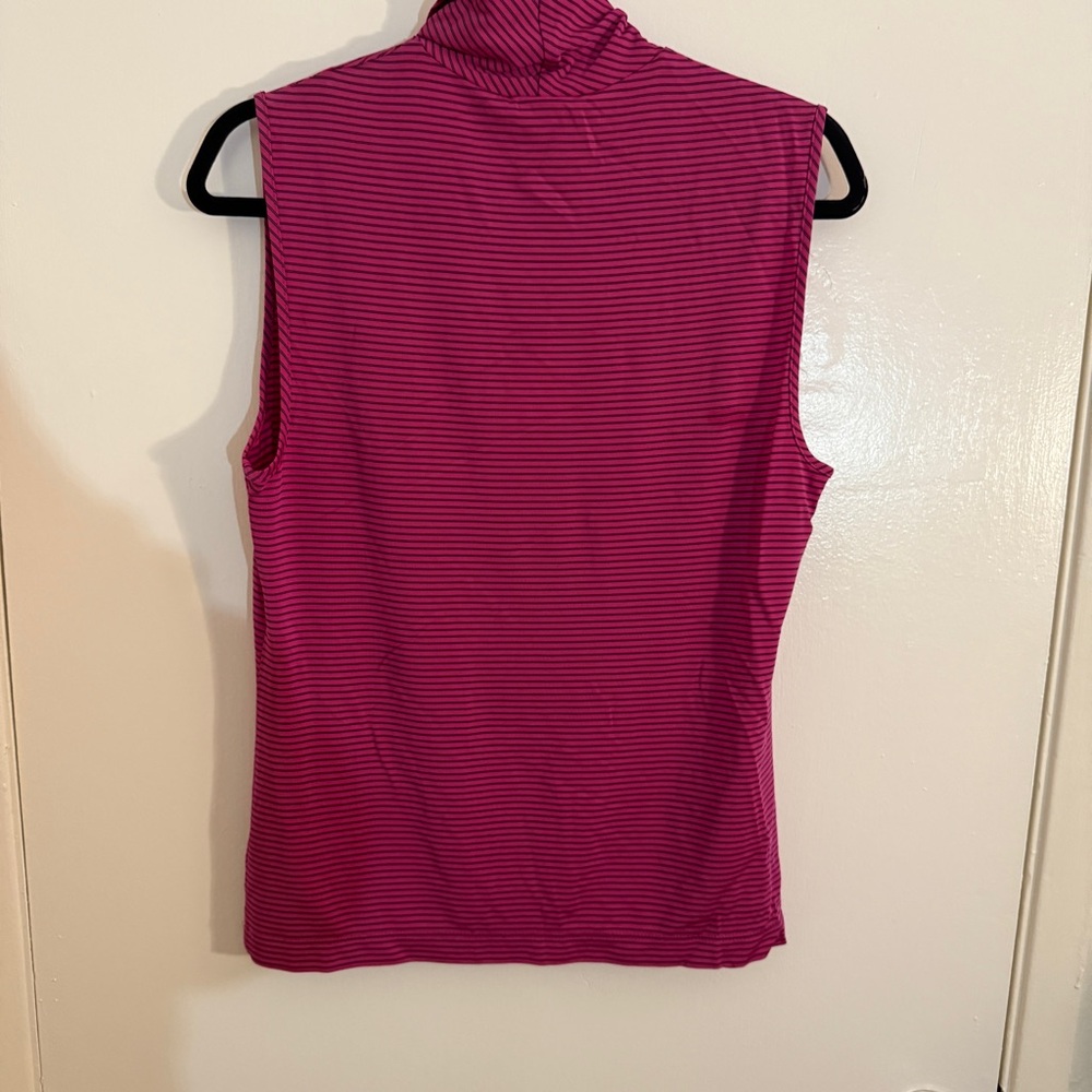 St. John NWT Sleeveless Pink Striped Women's Top Medium - Picture 5 of 5